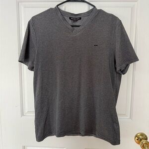 Michael Kors Charcoal V-Neck Men's Tee